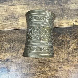 New Women Antique Gold Long Metal Roman Cuff Bracelet Filigree Statement Jewelry